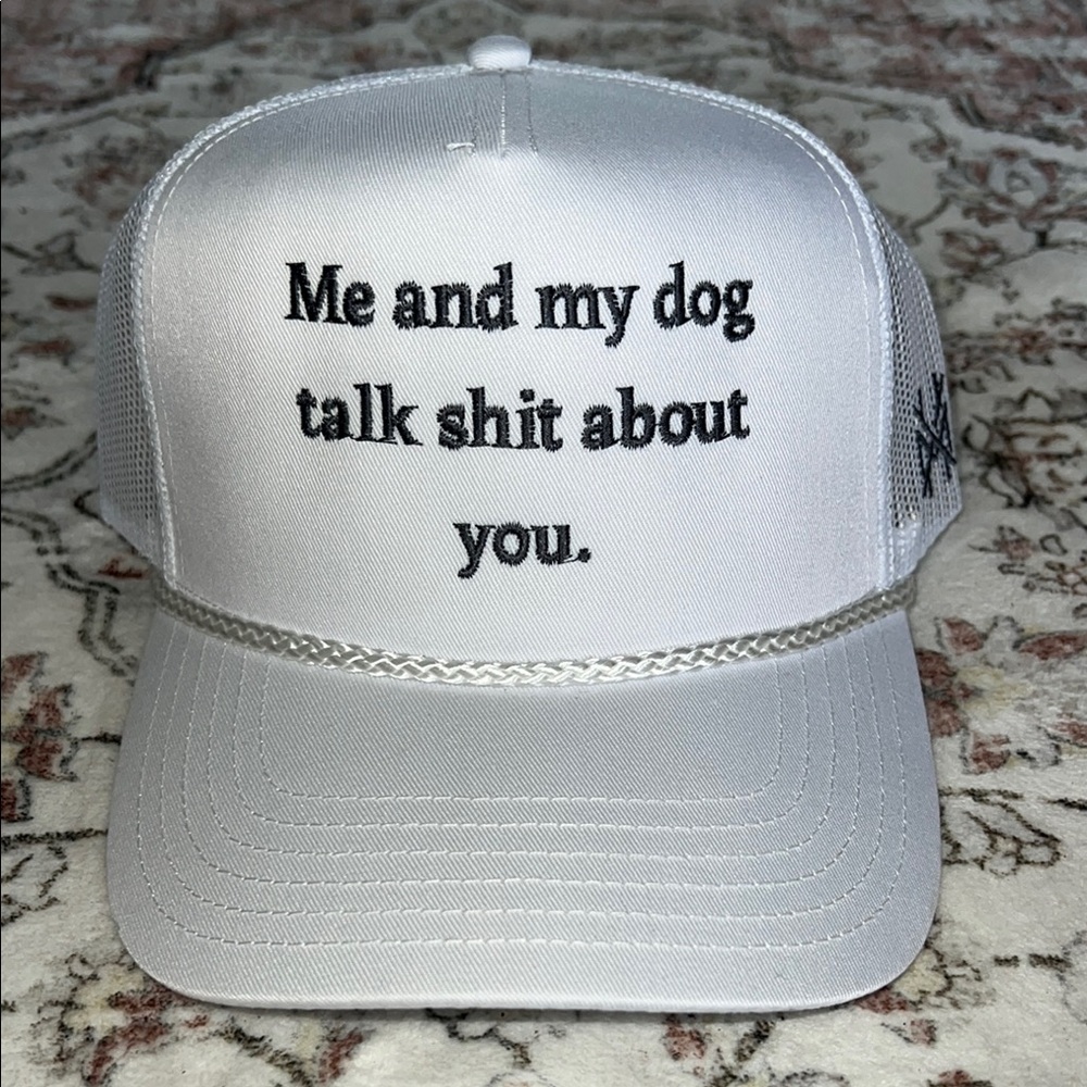 White Dog Lover Cap
